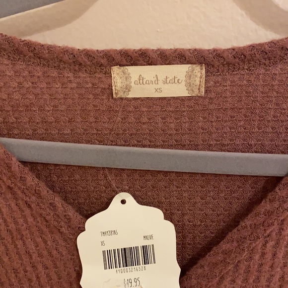 Altard State Knut Waffle Long-Sleeve Top XS - Picture 3 of 3